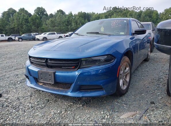2C3CDXBG2PH592080 2023 DODGE CHARGER Синий Передняя левая четверть