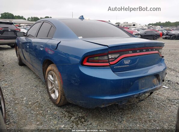 2C3CDXBG2PH592080 2023 DODGE CHARGER Синий Задняя левая четверть