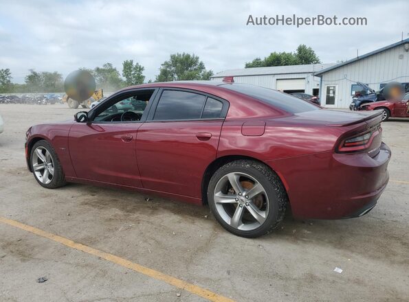 2C3CDXCT1JH155996 2018 DODGE CHARGER Burgundy Հետևի ձախ