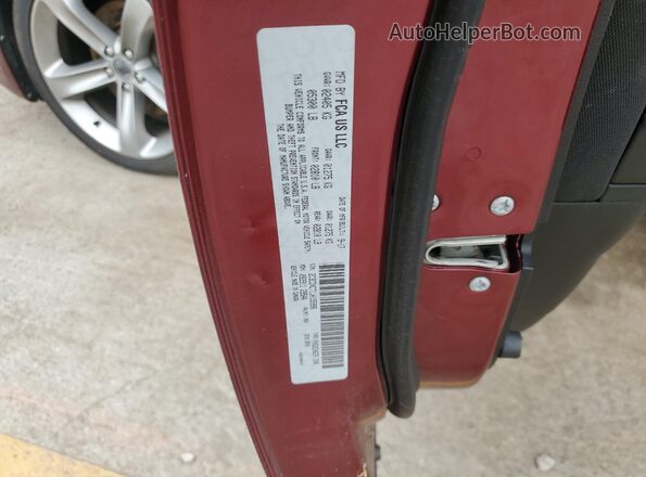 2C3CDXCT1JH155996 2018 DODGE CHARGER Burgundy Շարժիչի բաժամունքի տեսք