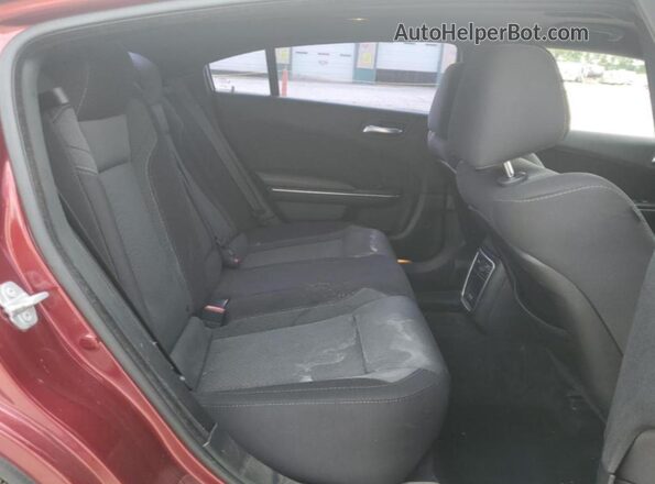 2C3CDXCT1JH155996 2018 DODGE CHARGER Burgundy Հետևի նստատեղերի տեսք
