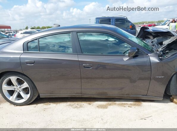 2C3CDXCT9JH188342 2018 DODGE CHARGER Gray Սալոնի հետևի տեսք