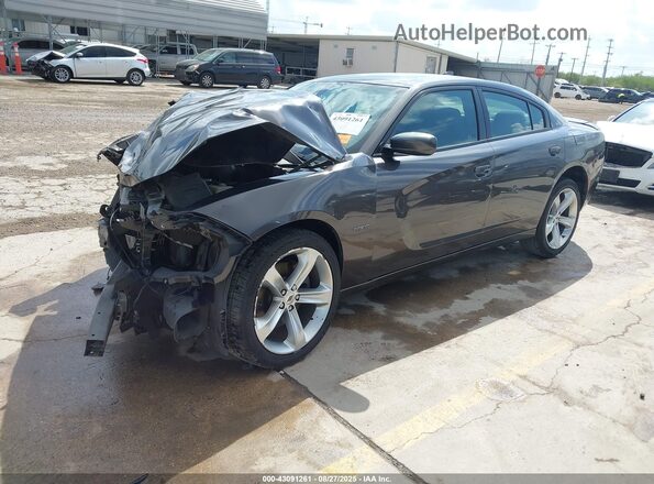 2C3CDXCT9JH188342 2018 DODGE CHARGER Gray Առջևի ձախ երեք քառորդ տեսարան
