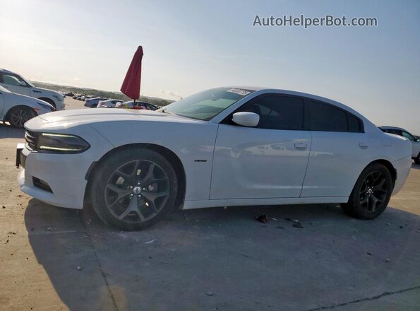 2C3CDXCTXJH273352 2018 DODGE CHARGER White Առջևի ձախ երեք քառորդ տեսարան
