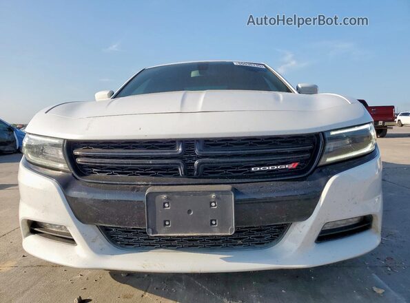 2C3CDXCTXJH273352 2018 DODGE CHARGER White Դիմացի տեսք