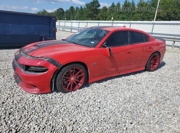 2C3CDXGJ2JH234604 2018 DODGE CHARGER Red წინა მარცხენა ხედი სამი მეოთხედიდან