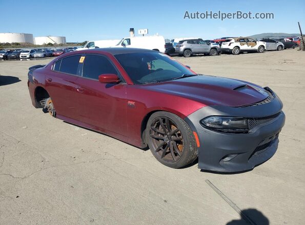 2C3CDXGJ6JH116992 2018 DODGE CHARGER Burgundy Առջևի աջ