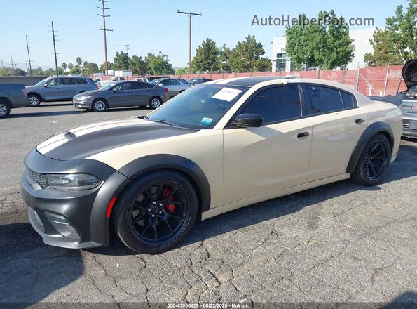 2C3CDXGJ8JH312528 2018 DODGE CHARGER Beige Передня ліва чверть