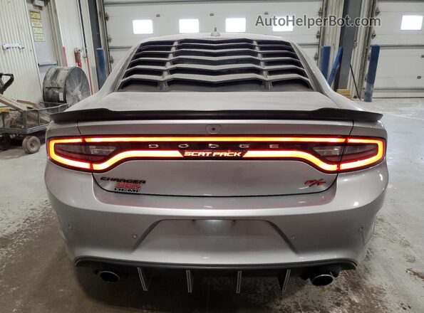 2C3CDXGJ9JH265719 2018 DODGE CHARGER Silver Vista trasera