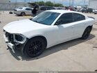 2018 Dodge Charger Sxt Plus Rwd White vin: 2C3CDXHG3JH174271