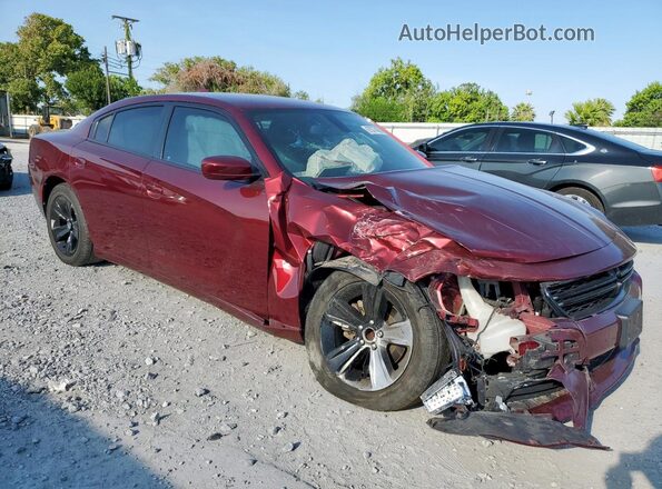 2C3CDXHG3JH175646 2018 DODGE CHARGER Burgundy წინა მარჯვენა