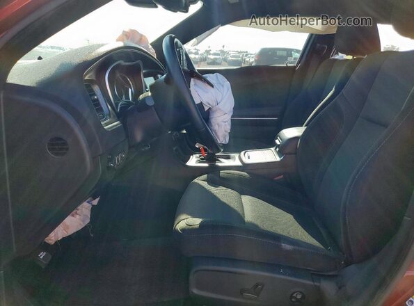 2C3CDXHG3JH175646 2018 DODGE CHARGER Burgundy წინა სალონის ხედი