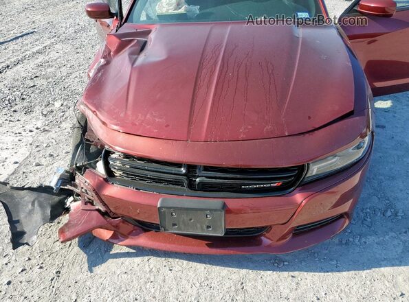 2C3CDXHG3JH175646 2018 DODGE CHARGER Burgundy უკანა სალონის ხედი
