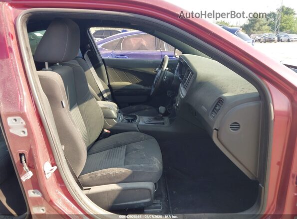2C3CDXJG0JH307823 2018 DODGE CHARGER Красный Вид салона спереди