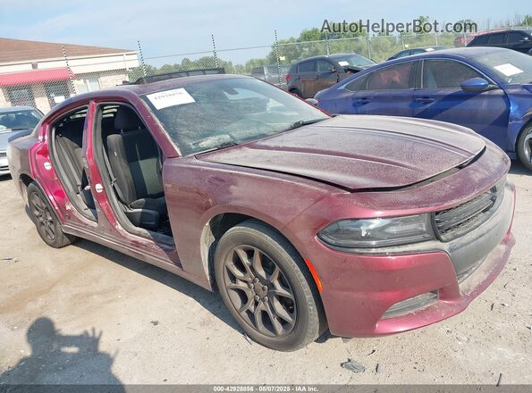 2C3CDXJG0JH307823 2018 DODGE CHARGER Красный Передняя правая четверть