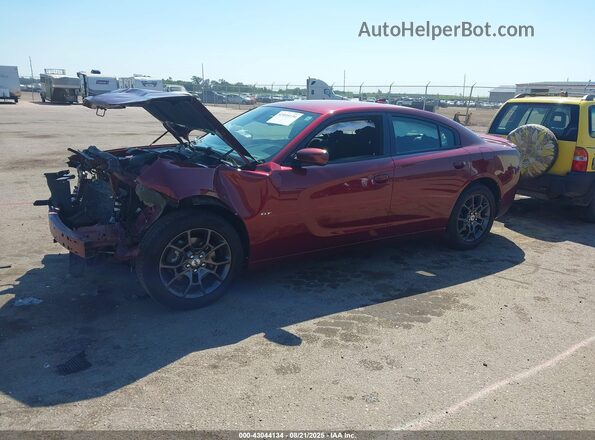 2C3CDXJG2JH126593 2018 DODGE CHARGER Red Առջևի ձախ երեք քառորդ տեսարան