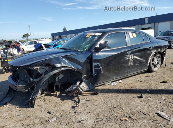2C3CDXJG7JH189186 2018 DODGE CHARGER Black Przód lewy