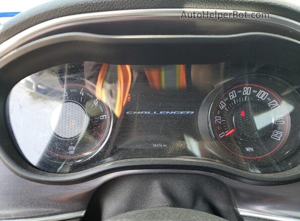 2C3CDZAG5JH309966 2018 DODGE CHALLENGER Black Vista del cuadro de instrumentos