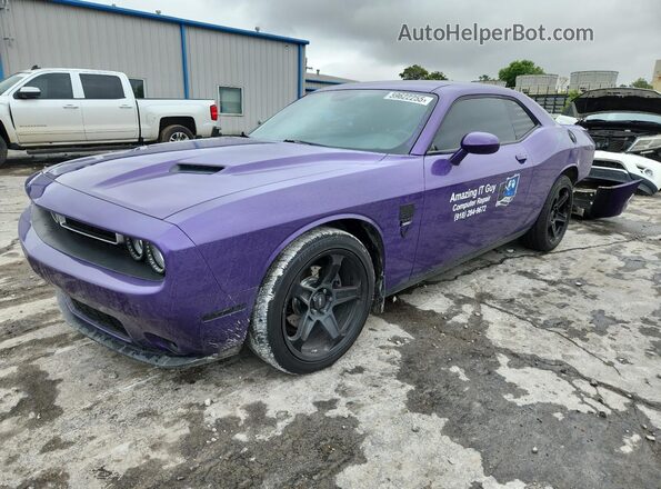 2C3CDZAG7JH310651 2018 DODGE CHALLENGER Фиолетовый Передняя левая четверть