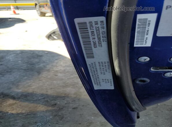 2C3CDZAG8MH538727 2021 DODGE CHALLENGER Blue Շարժիչի բաժամունքի տեսք