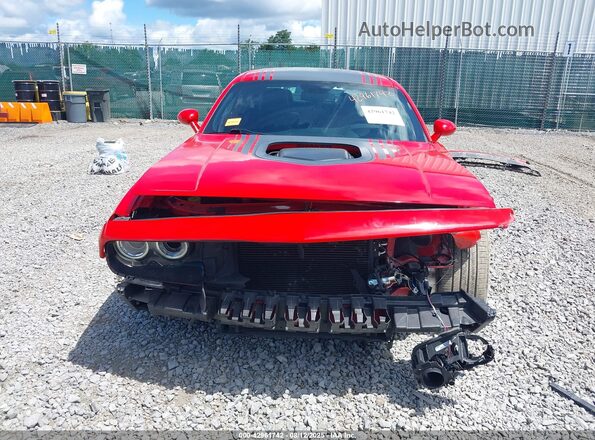 2C3CDZBT0JH146560 2018 DODGE CHALLENGER Red Vista interior trasera