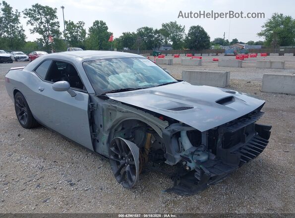 2C3CDZFJ6MH663861 2021 DODGE CHALLENGER Gray Delantero derecho