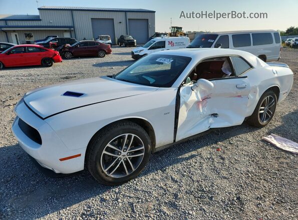 2C3CDZGG3JH184277 2018 DODGE CHALLENGER White Przód lewy