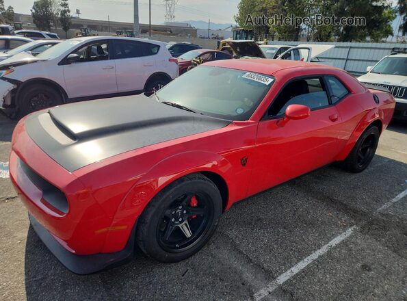 2C3CDZH99JH101287 2018 DODGE CHALLENGER Red Vista tres cuartos delantera izquierda