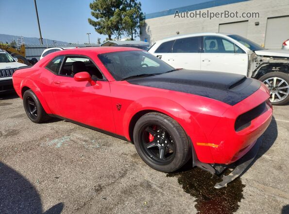 2C3CDZH99JH101287 2018 DODGE CHALLENGER Red Delantero derecho