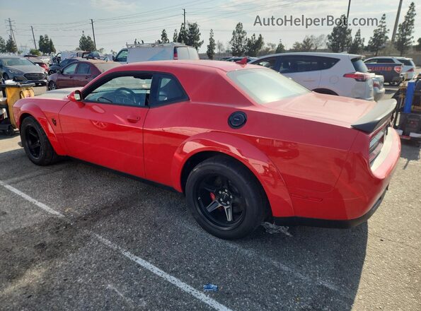 2C3CDZH99JH101287 2018 DODGE CHALLENGER Red Trasero izquierdo