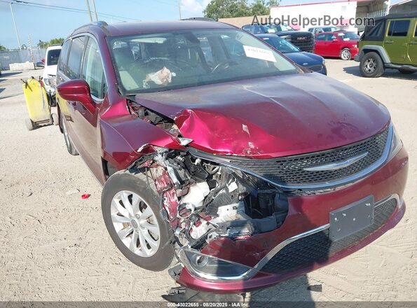 2C4RC1EG5JR139509 2018 CHRYSLER PACIFICA Burgundy წინა ხედი