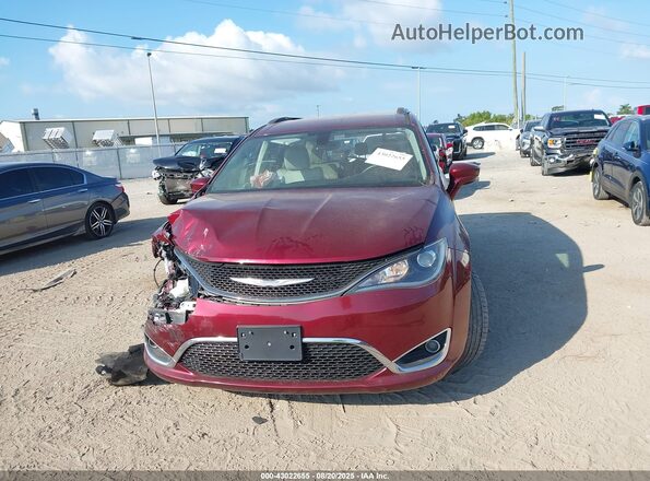 2C4RC1EG5JR139509 2018 CHRYSLER PACIFICA Burgundy უკანა სალონის ხედი