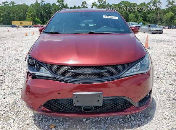2C4RC1GG3JR259841 2018 CHRYSLER PACIFICA Maroon Front view