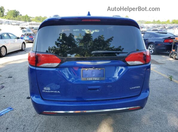 2C4RC1GGXJR228375 2018 CHRYSLER PACIFICA Blue Հետևի տեսք