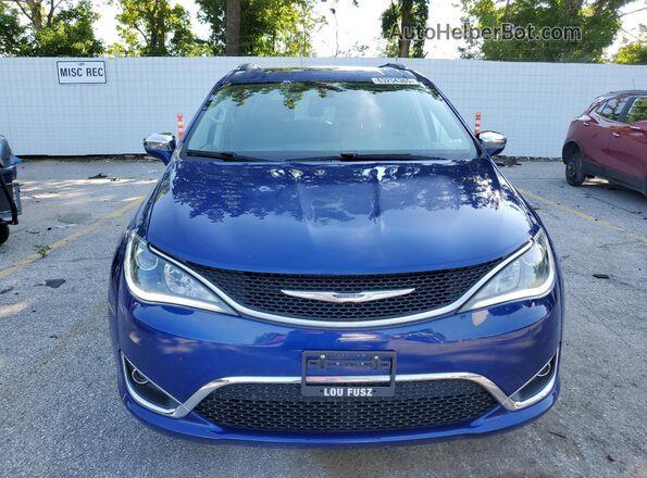 2C4RC1GGXJR228375 2018 CHRYSLER PACIFICA Blue Դիմացի տեսք
