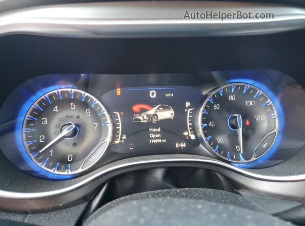 2C4RC1GGXJR228375 2018 CHRYSLER PACIFICA Blue Սարքավորումների վահանակի տեսք