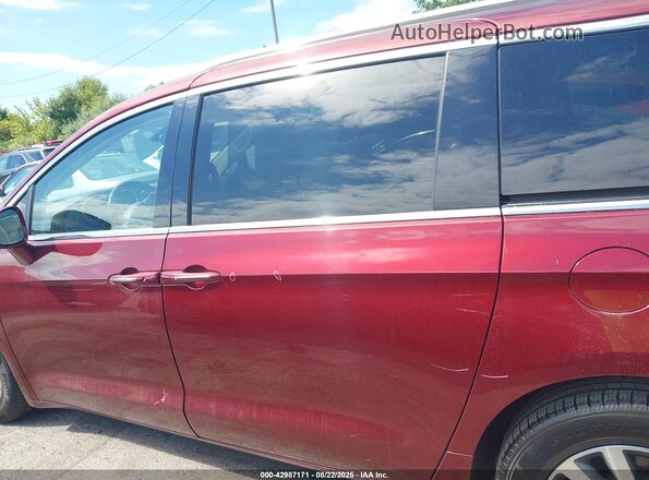 2C4RC1L71MR591531 2021 CHRYSLER PACIFICA Темно-бордовый Вид задней части салона