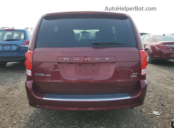 2C4RDGCG1JR255258 2018 DODGE GRAND Red უკანა ხედი