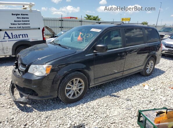 2C4RDGCG3LR174653 2020 DODGE GRAND Black წინა მარცხენა ხედი სამი მეოთხედიდან