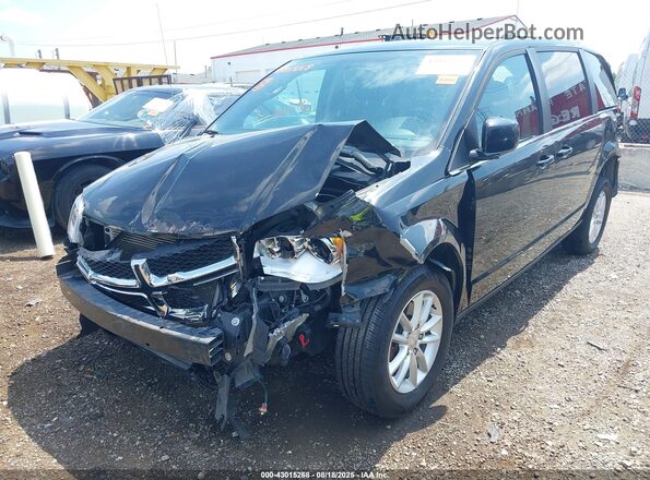 2C4RDGCG4JR242035 2018 DODGE GRAND CARAVAN Черный Передняя левая четверть