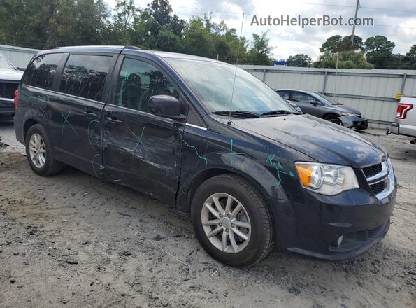 2C4RDGCG4JR327828 2018 DODGE GRAND Черный Передняя правая четверть