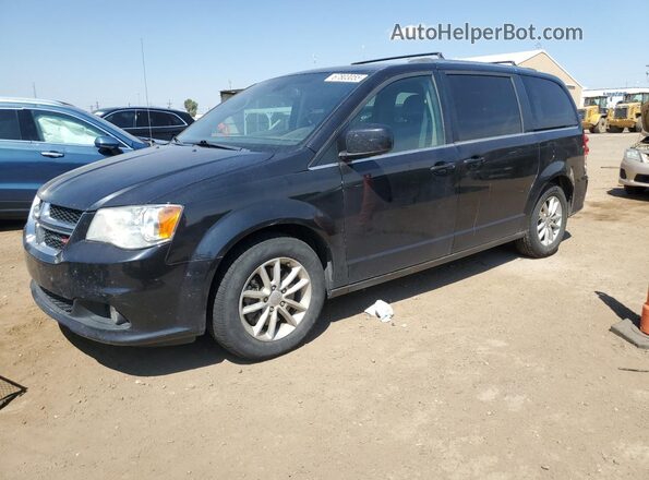2C4RDGCG5JR343701 2018 DODGE GRAND Black წინა მარცხენა ხედი სამი მეოთხედიდან