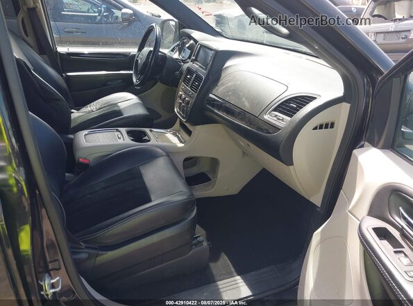 2C4RDGCG6HR749321 2017 DODGE GRAND CARAVAN Черный Вид салона спереди