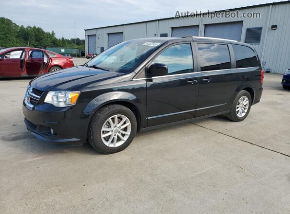 2C4RDGCG8JR326665 2018 DODGE GRAND Black წინა მარცხენა ხედი სამი მეოთხედიდან