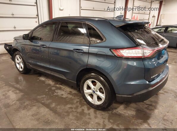 2FMPK3G95JBB13162 2018 FORD EDGE Синий Задняя левая четверть