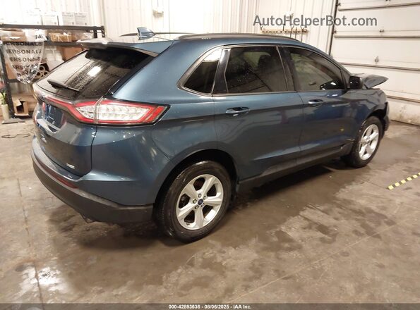 2FMPK3G95JBB13162 2018 FORD EDGE Синий Задняя правая четверть