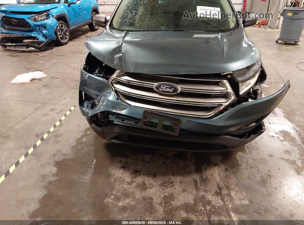 2FMPK3G95JBB13162 2018 FORD EDGE Синий Вид спереди