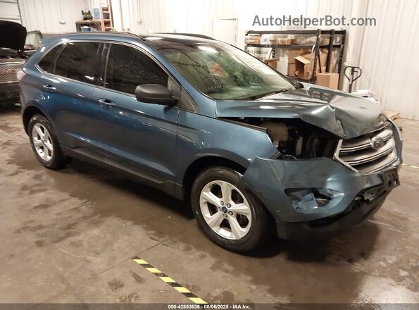 2FMPK3G95JBB13162 2018 FORD EDGE Синий Передняя правая четверть