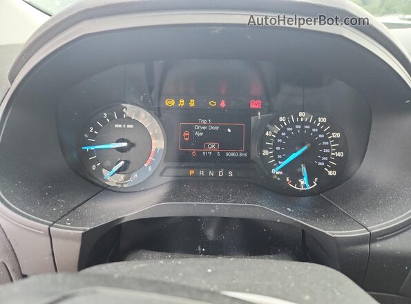 2FMPK3G97JBC45985 2018 FORD EDGE Silver Սարքավորումների վահանակի տեսք