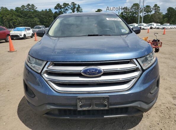 2FMPK3G98JBC47180 2018 FORD EDGE Blue Widok z przodu